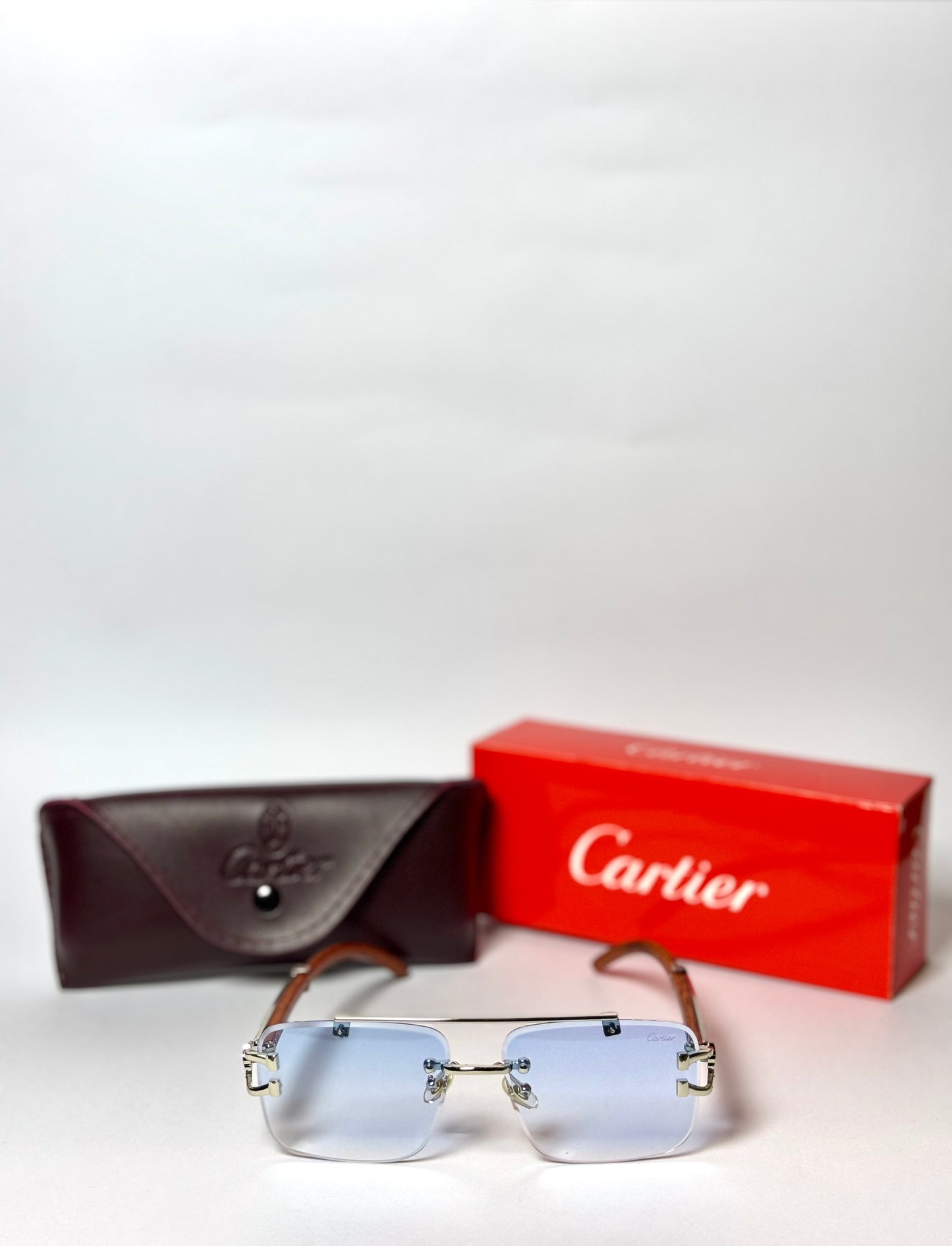 Cartier Premium – Rimless –  Double bridge